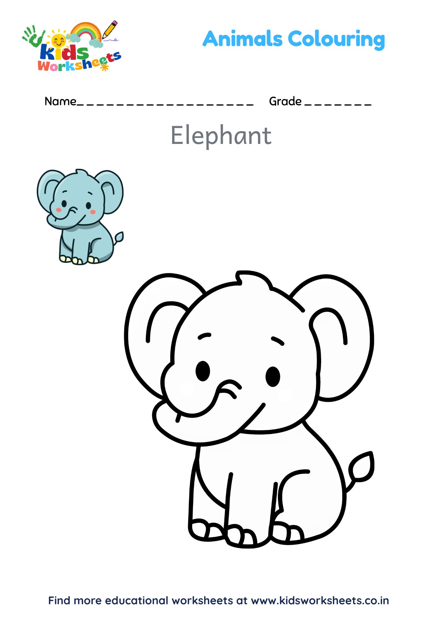 Animal Coloring - Elephant preview