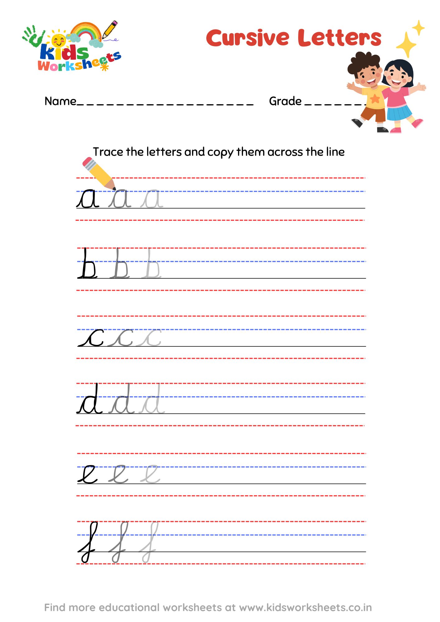 Cursive Letters 1 preview